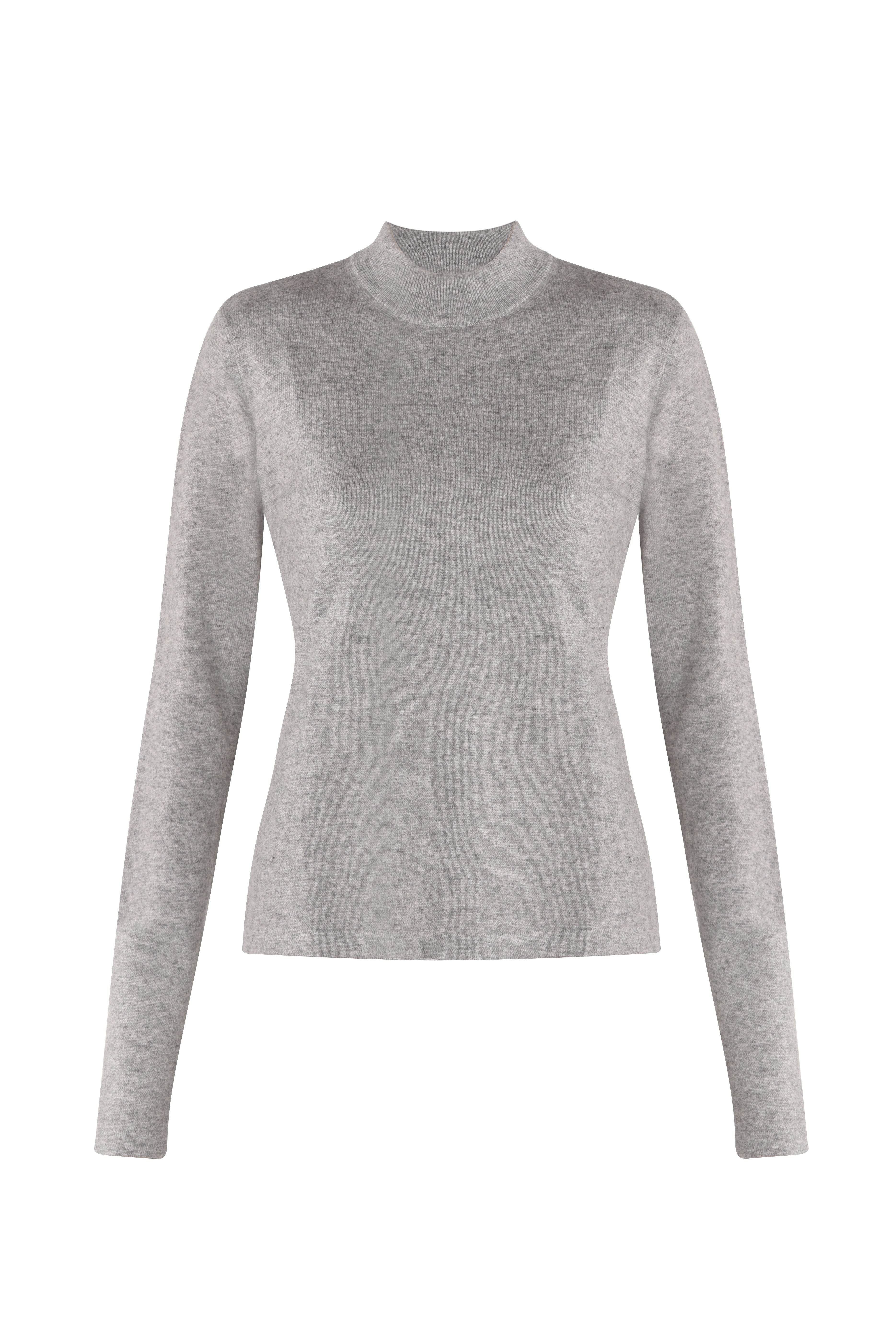 Justlove Women's Grey Merino / Cashmere Sweater Poise Gray In Grey