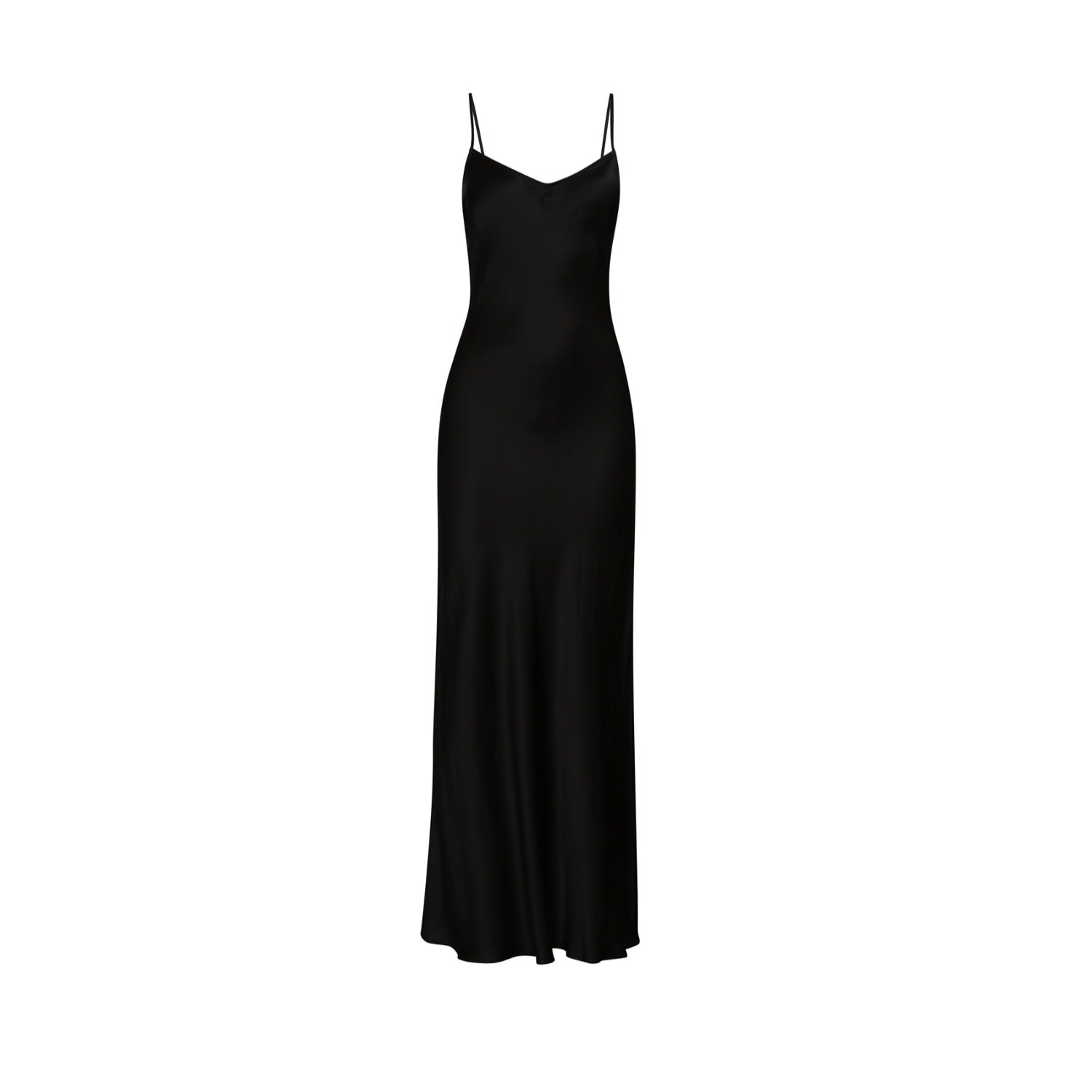 Women’s Black Elvira Silk Slip Dress Limited Edition Small Sunday Archives