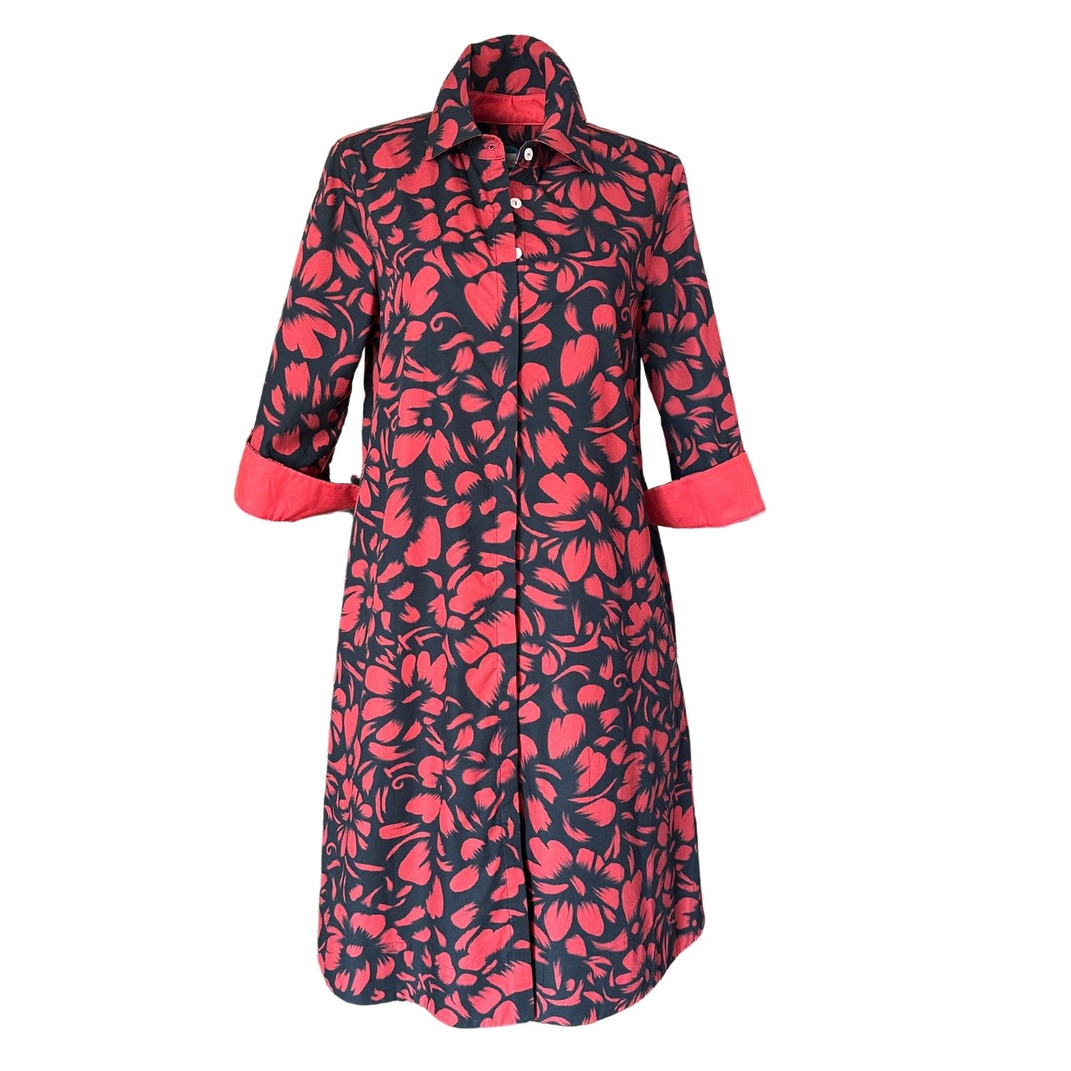 Perlavera Women's Black / Red Neil Fiesta Cherry Midi Dress In Black/red