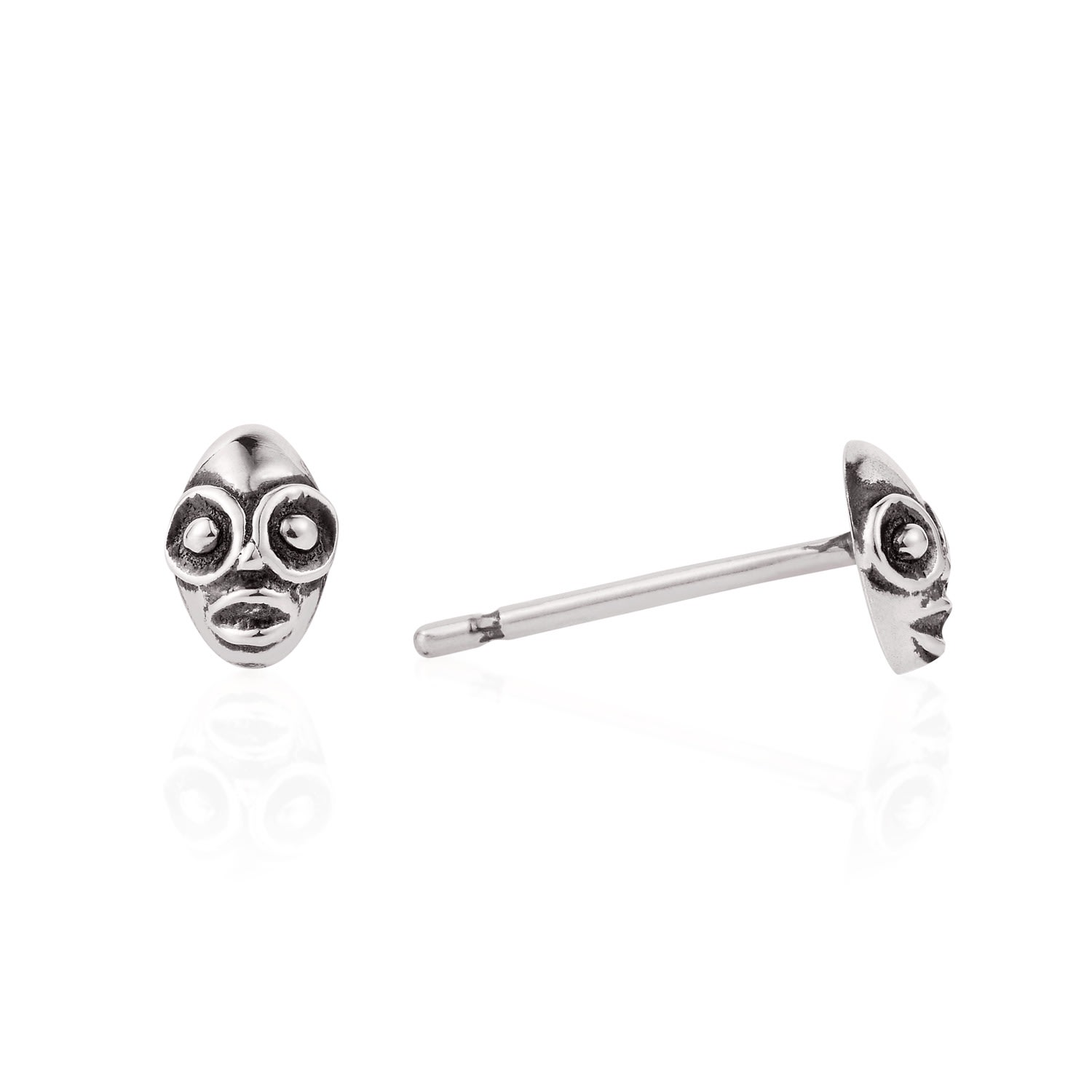 Women’s Tiny Voodoo Ghede Earrings Silver Lee Renee