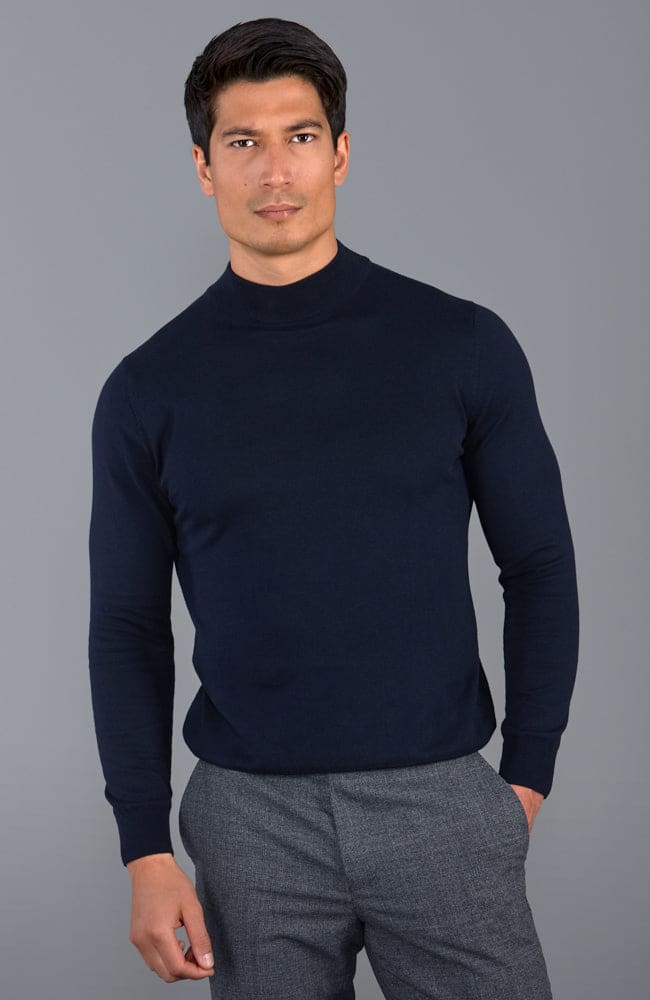 Mens 100 cotton mock turtleneck cheap