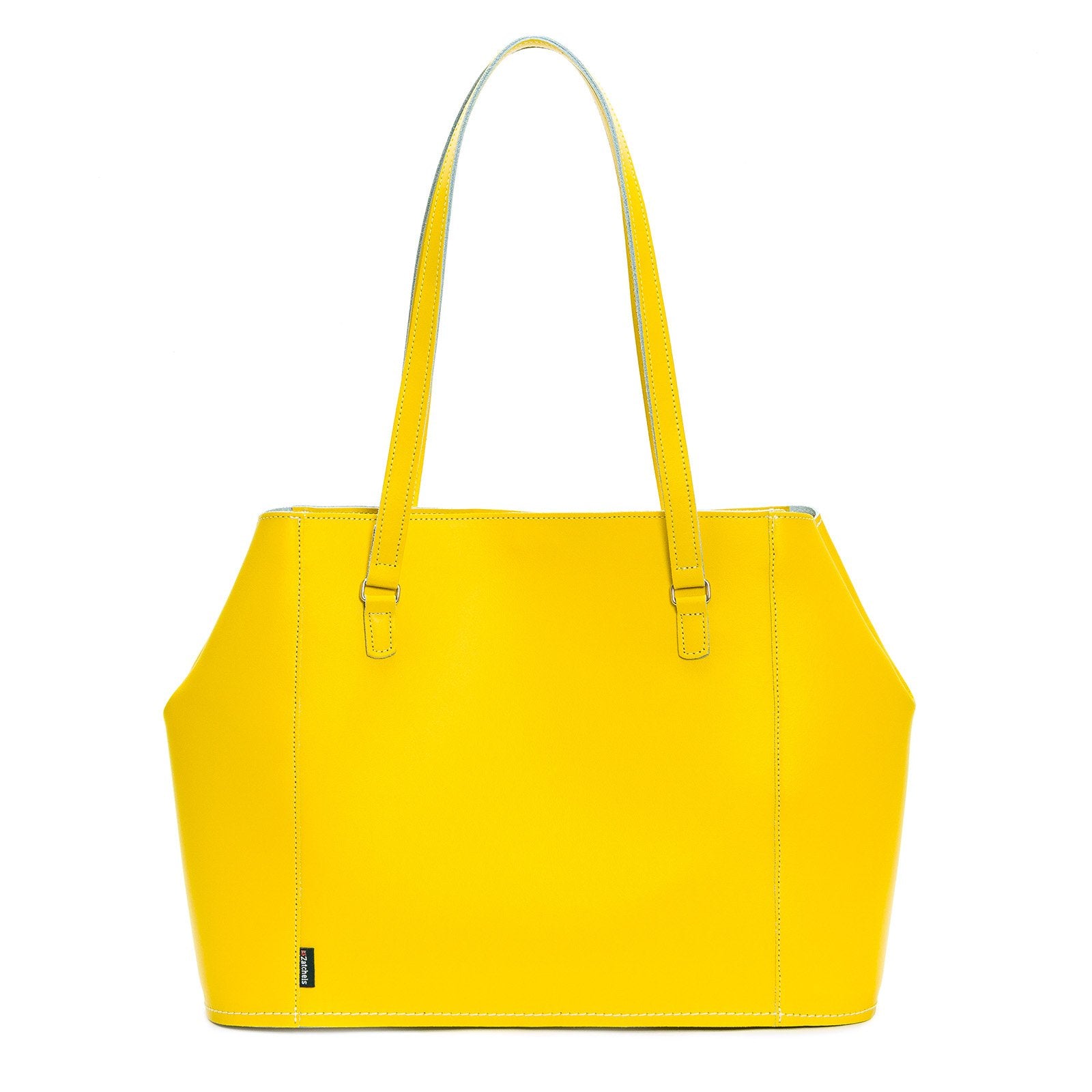 Women’s Yellow / Orange Leather Tote Bag - Pastel Daffodil Yellow One Size Zatchels