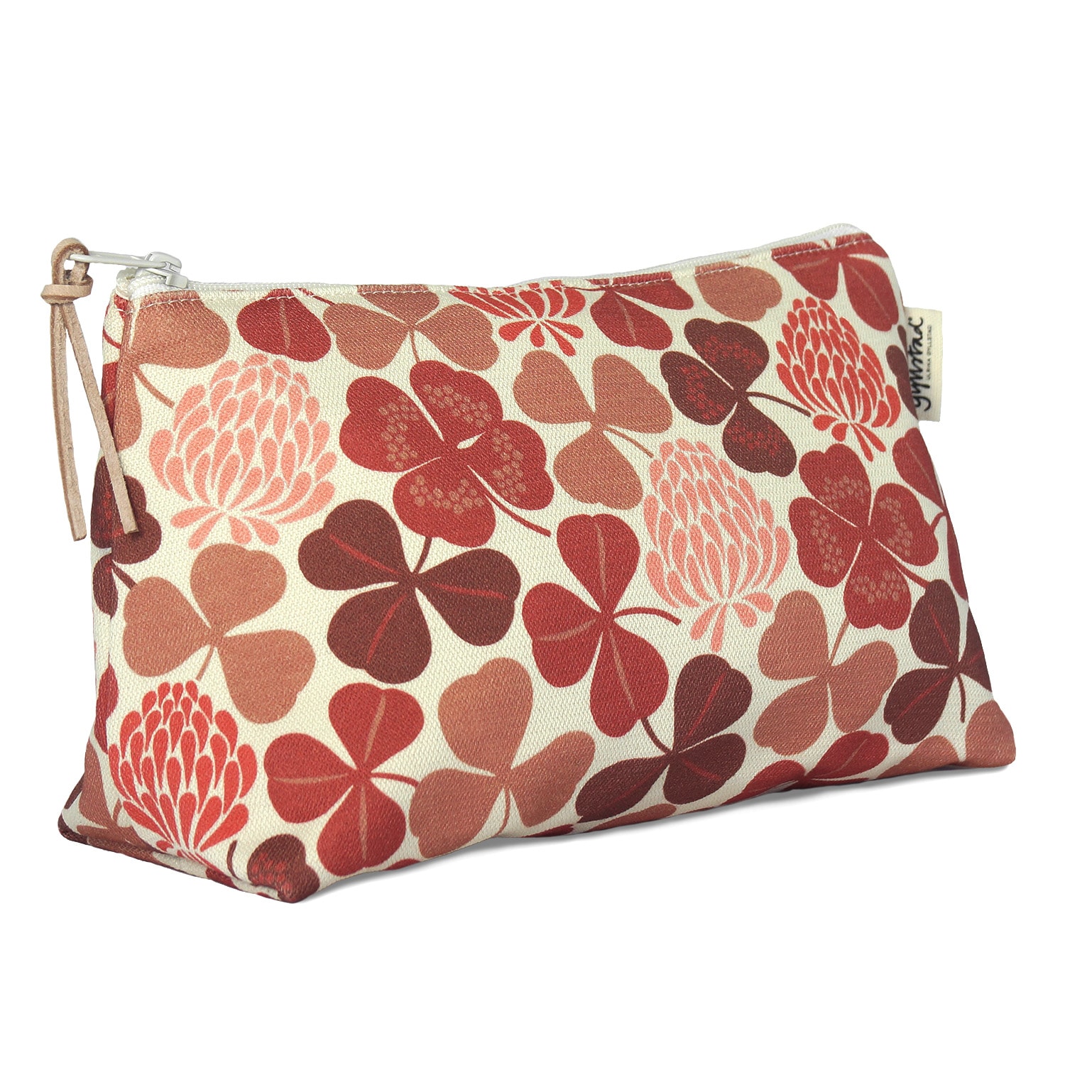 Gyllstad Red / Pink / Purple Lyckoklöver Red/pink Wash Bag L In Red/pink/purple