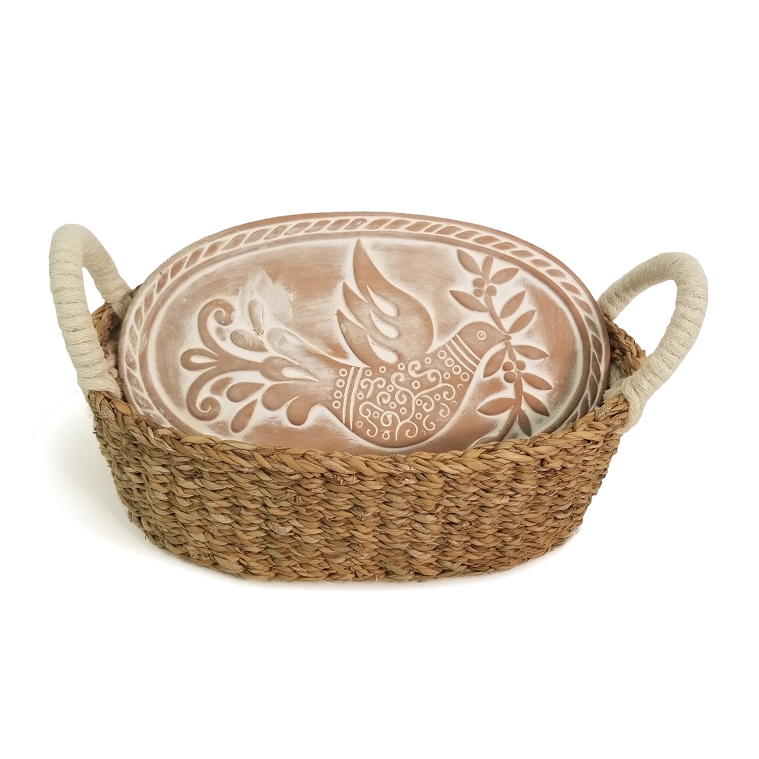 Bread Warmer & Basket - Bird Round