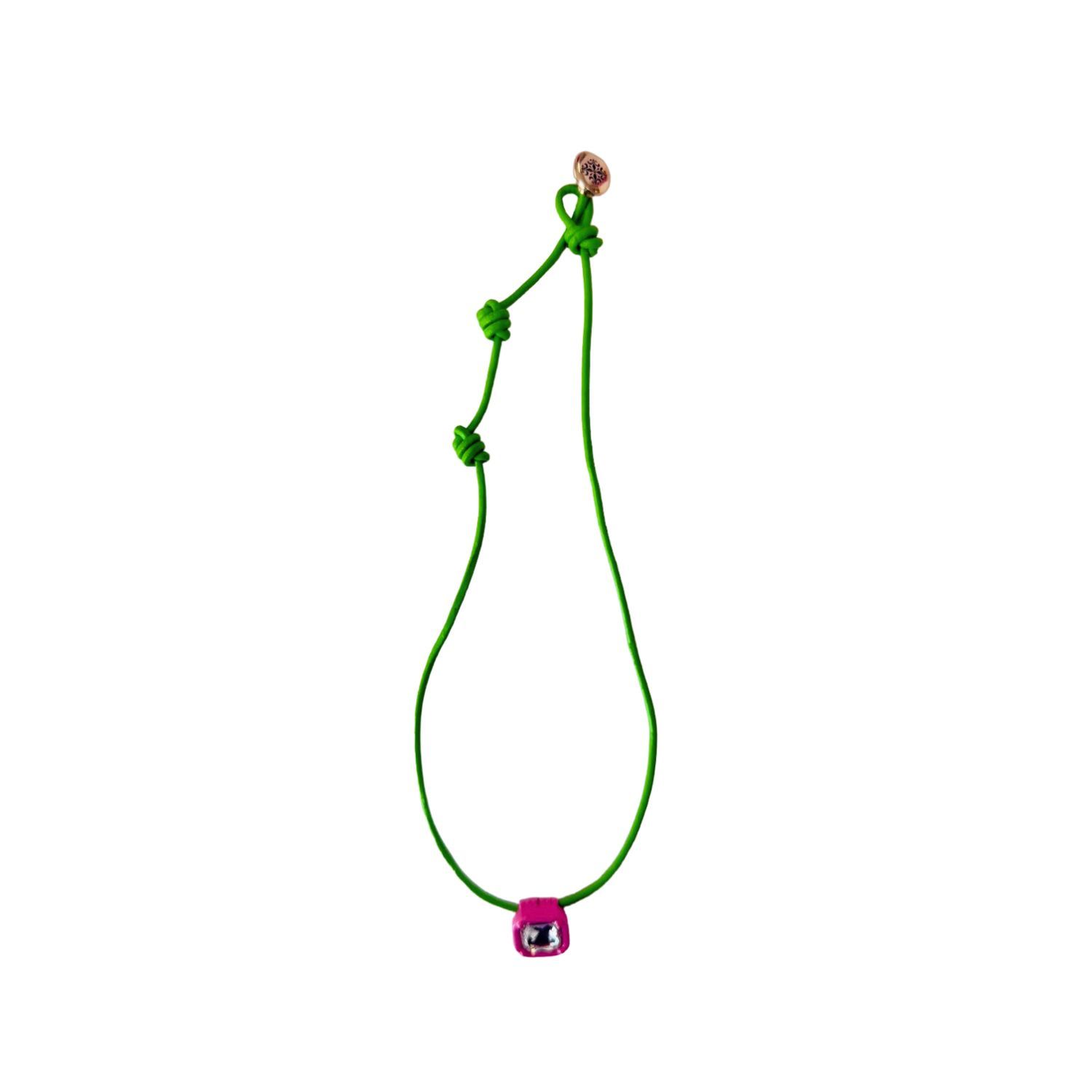 Smith & Co. Jewel Design Women's Pink / Purple / Green Candy Collar Necklace - Lime