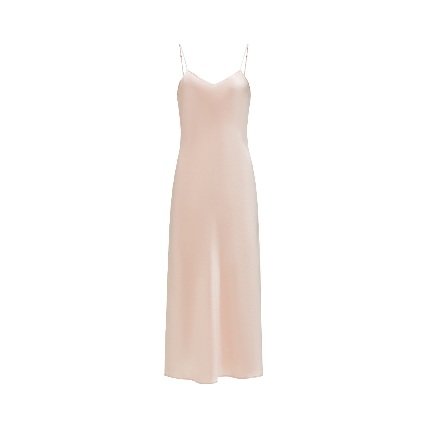 Not Just Pajama Women's Timeless Collection Silk Slip Dress -  Pink In Neutral
