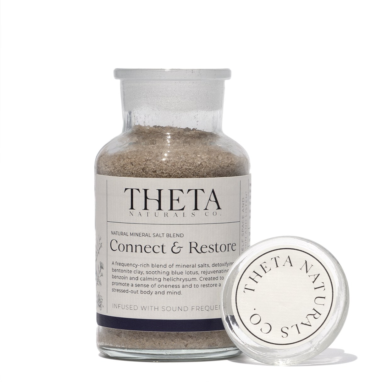 Theta Naturals Co. Neutrals Connect & Restore - Bath Salts - Blue Lotus, Benzoin & Helichrysum In Blue