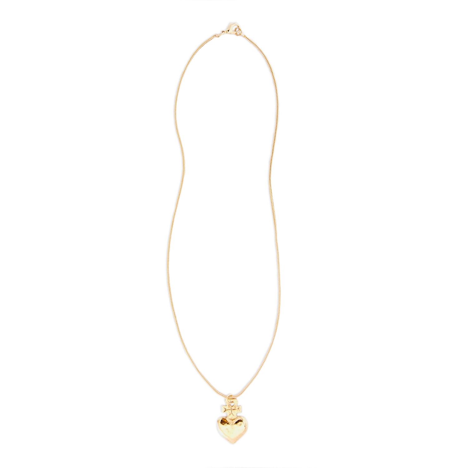 Women’s Gold Hand-Cut Mini Heart Necklace Lovard