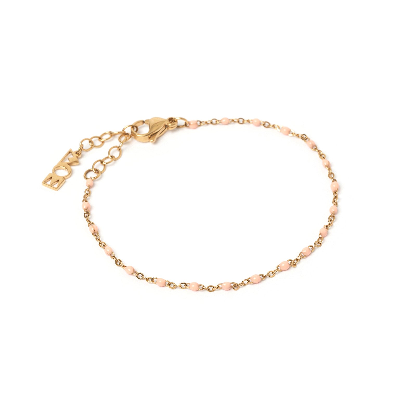 Women’s Pink / Purple Peggy Gold & Enamel Bracelet - Peach Arms of Eve