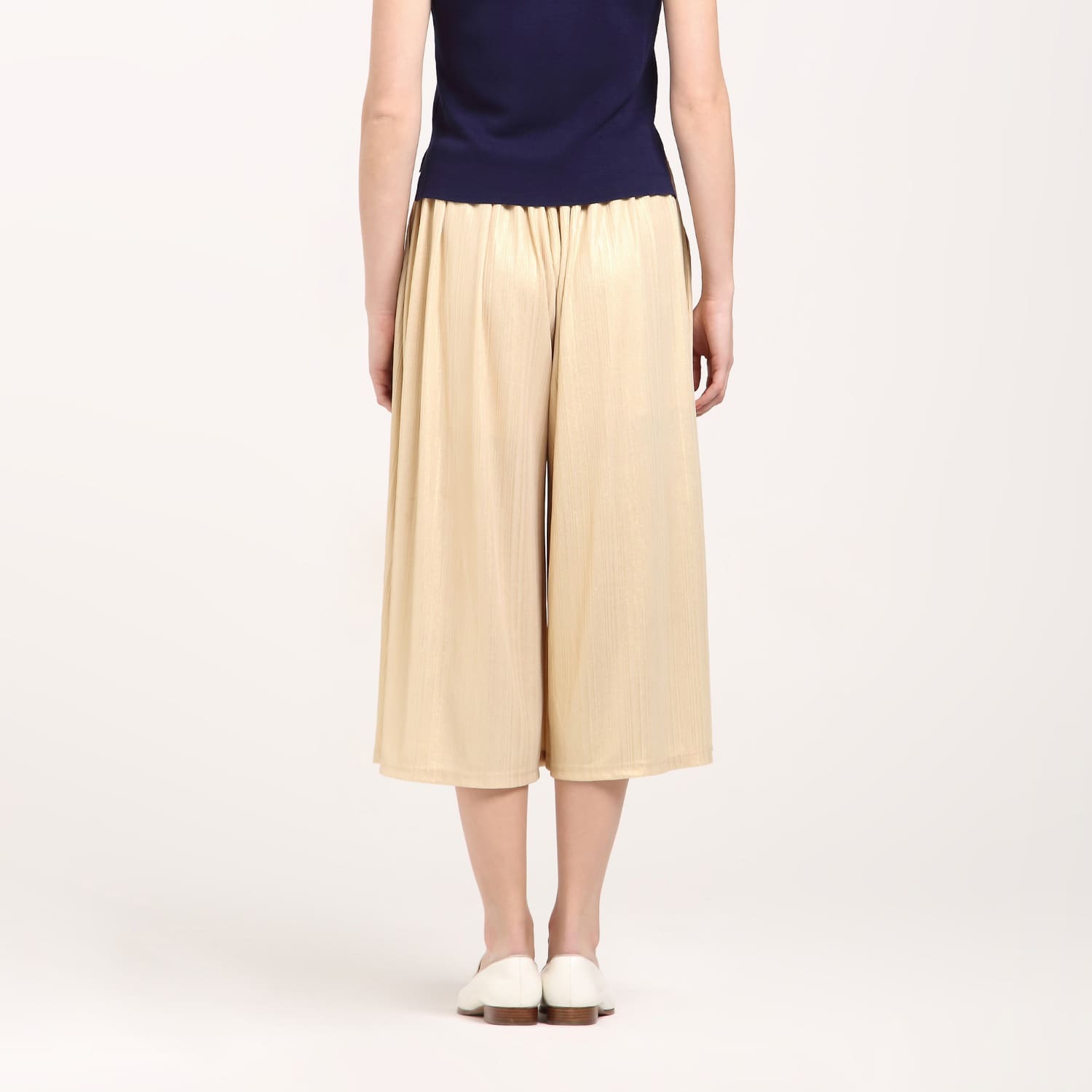 Metallic Culottes With Elasticated Waist (XS) | PAISIE | Wolf & Badger