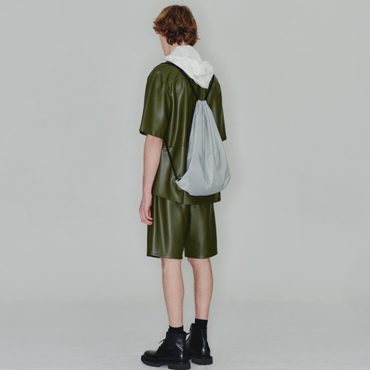 バックパック・リュック HAHARCHIVE Waterloo drawstring bag silver Waterloo Drawstring Bag - Silver | HAH ARCHIVE | Wolf & Badger