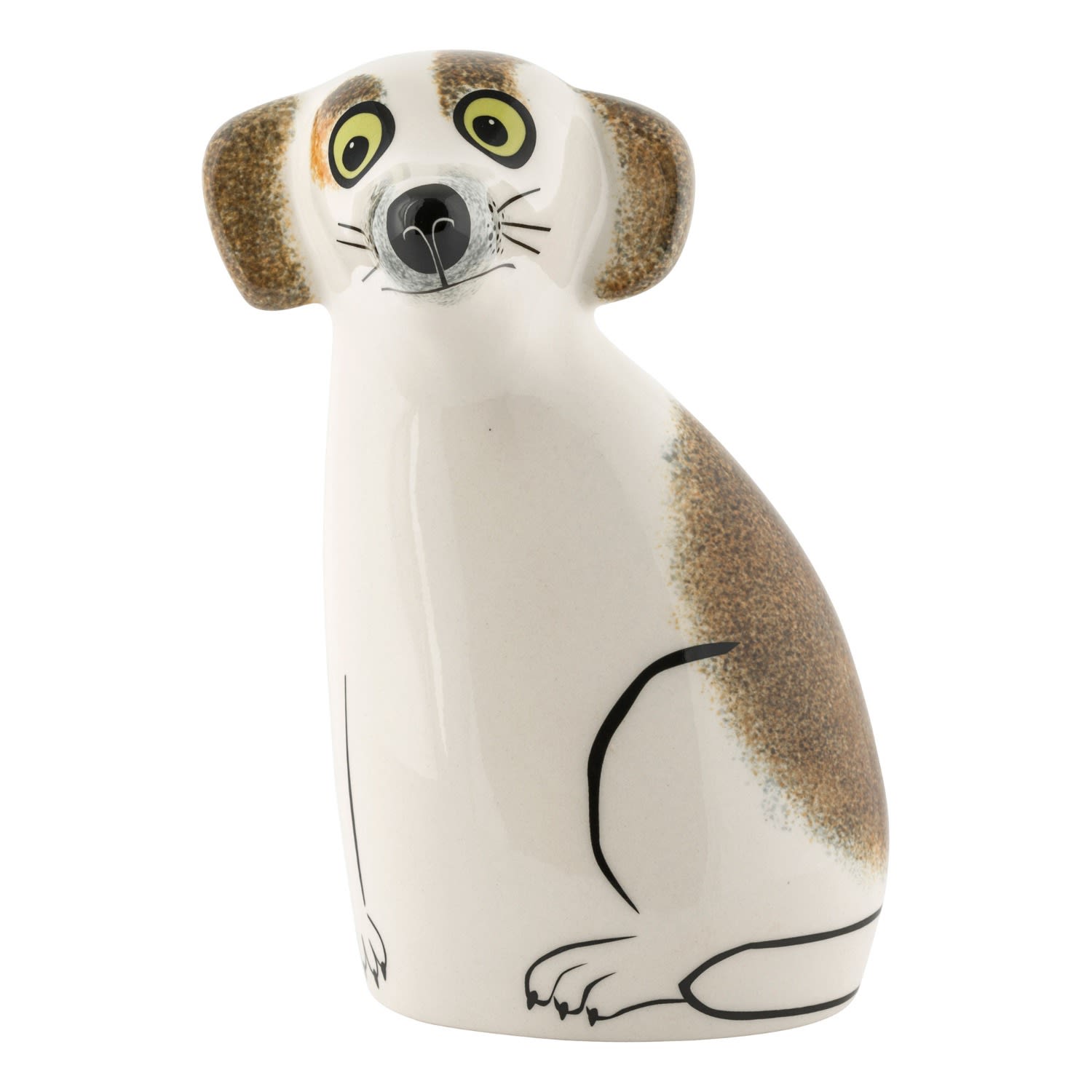 Hannah Turner White / Brown Brown & White Dog Money Box In Multi