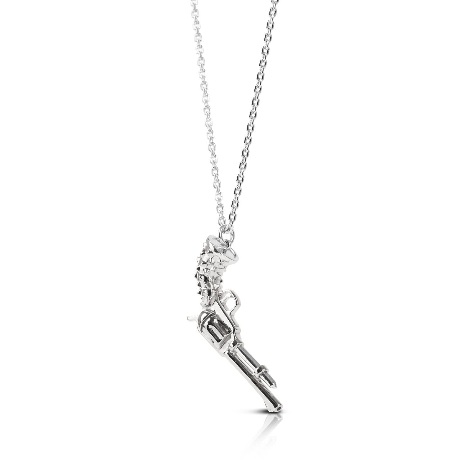 Gun Pendant Silver Kasun Wolf Badger