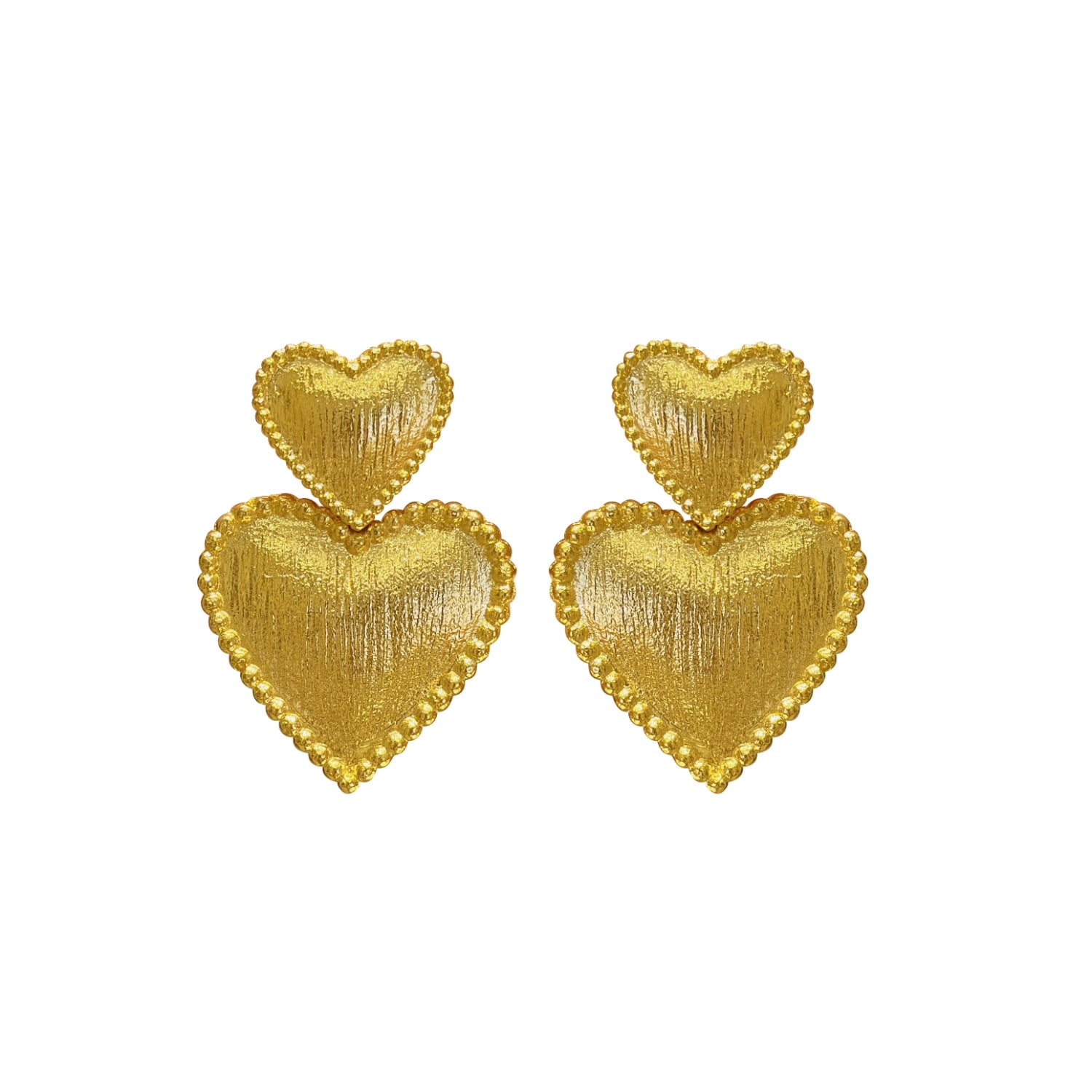 Eyeconic By Samar Ajram Women's Gold Heart Earrings