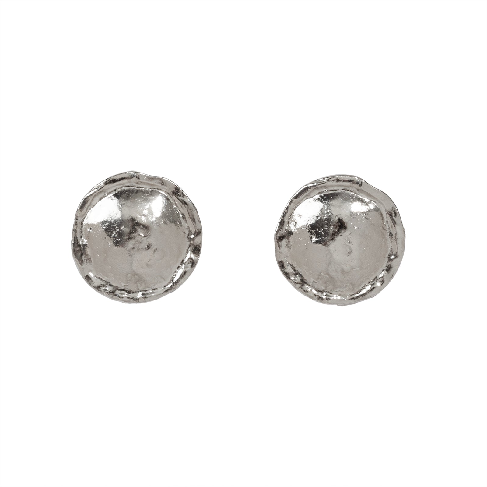 Women's Vintage Silver Plated Smash Clip On Earrings | Caramel Vintage Jewellery
