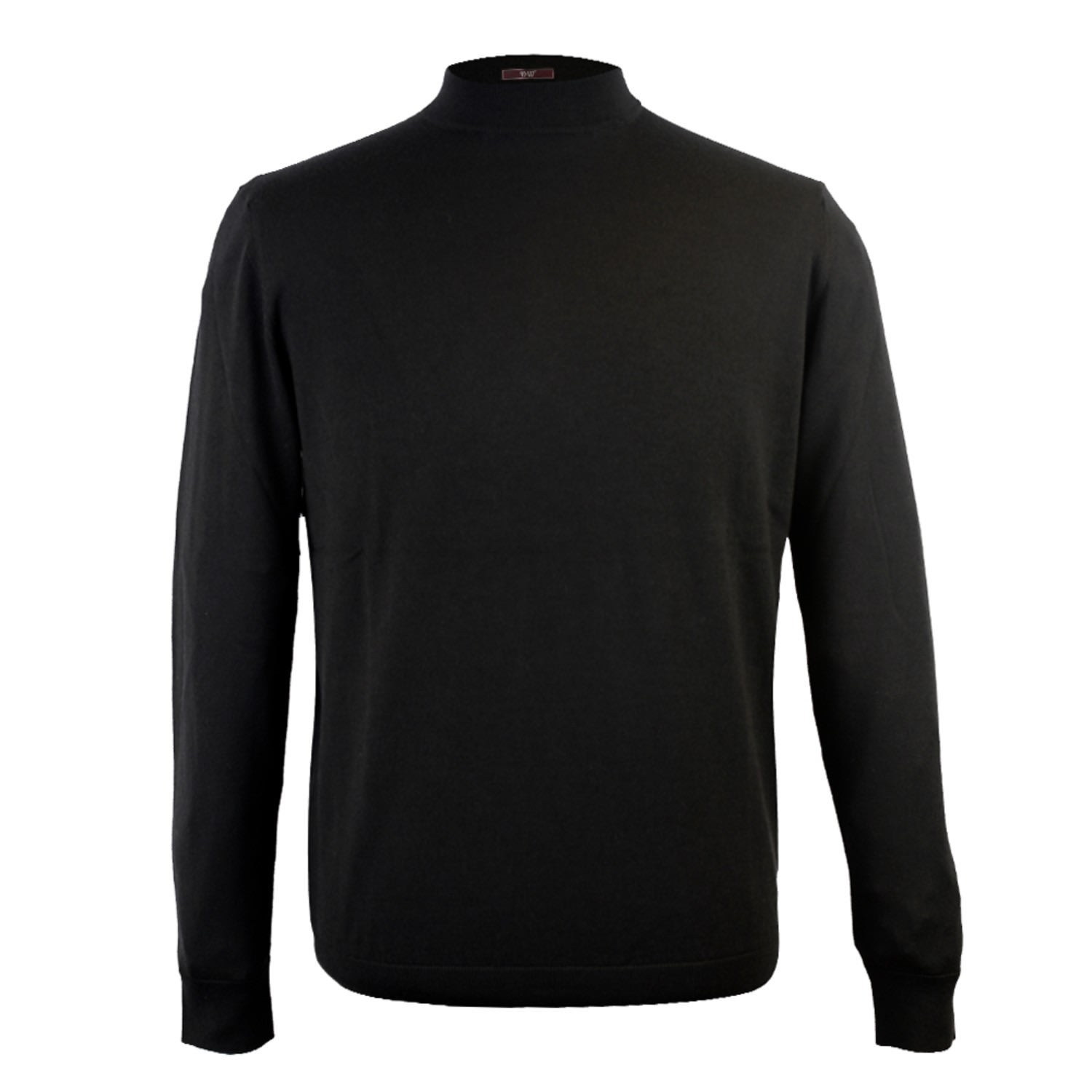 Men’s Dennis Merino Wool Crew Neck Sweater - Black XXL David Wej