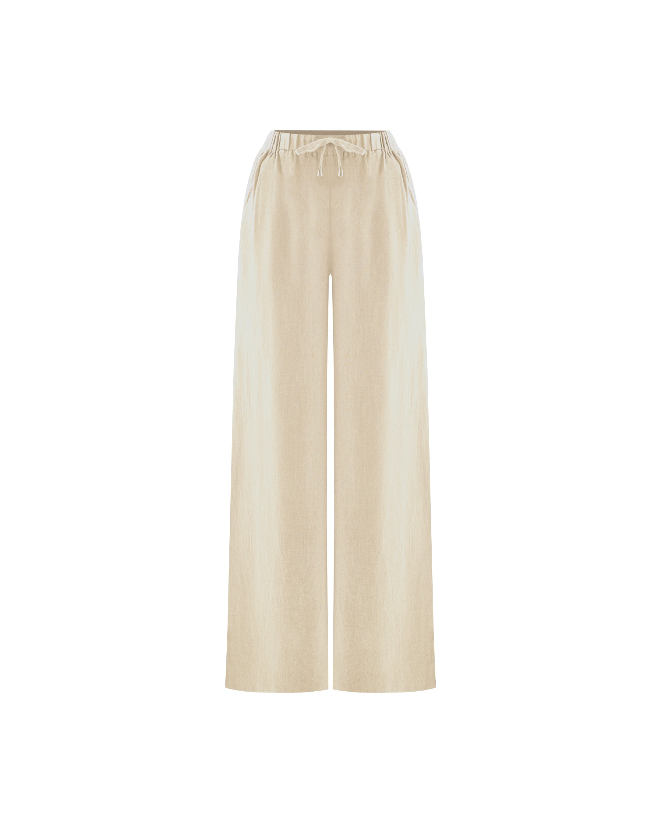 Monlicia Women's Neutrals Ciel Linen Pant - Stone