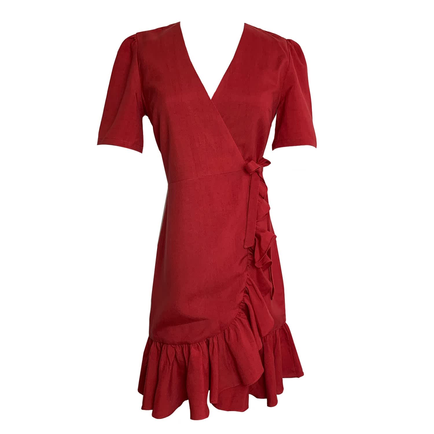 lou red dress