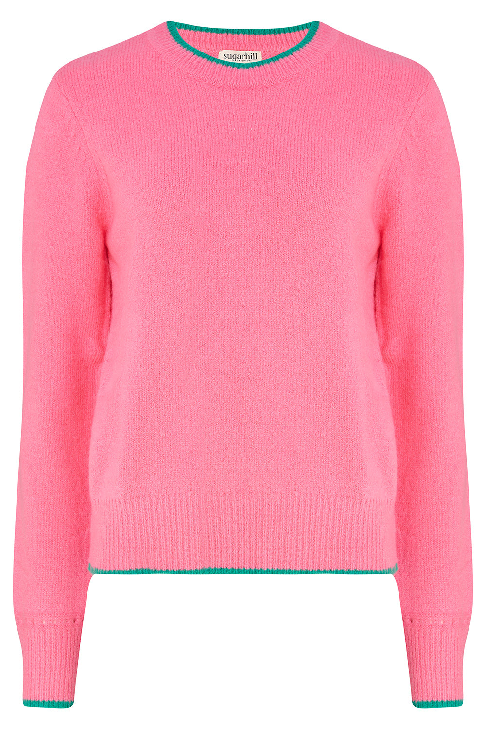 Sugarhill Brighton Women's Pink / Purple Helena Sweater Pink, Contrast Tipping In Pink/purple