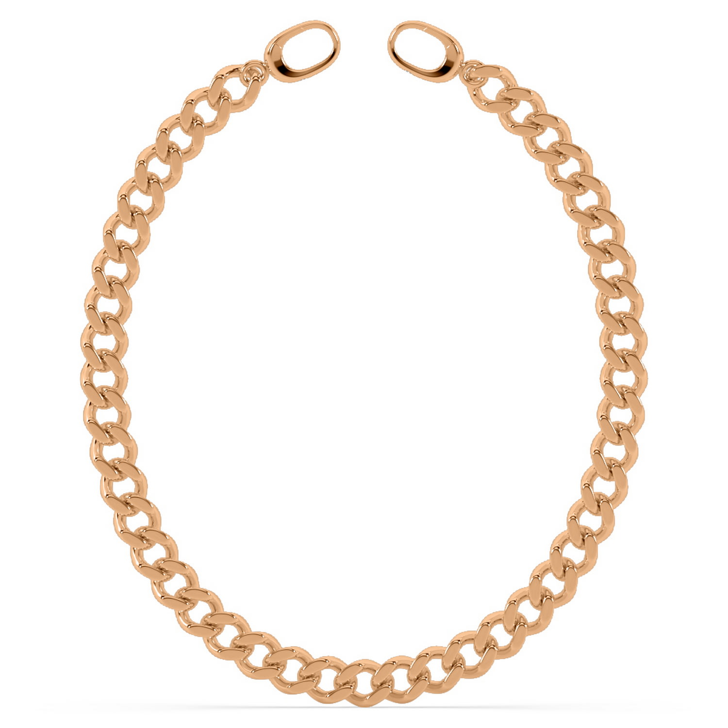 Oni Fine Jewelry Women's Maxi Cuban Link Anklet - Rose Gold In Gold