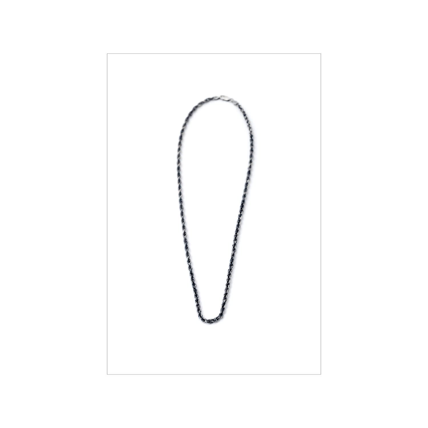 Mens Silver Rope Chain Necklace by Tomerm Jewelry