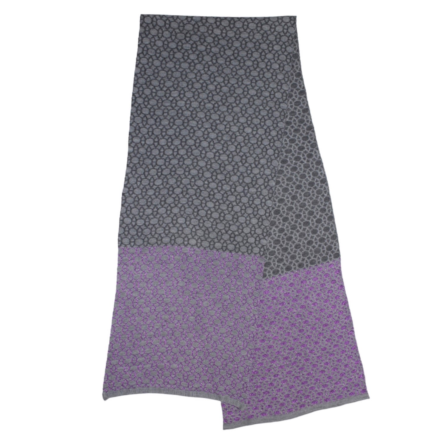 Maria Aristidou Women's Grey / Pink / Purple Double Side Scarf - Grey-purple In Grey/pink/purple