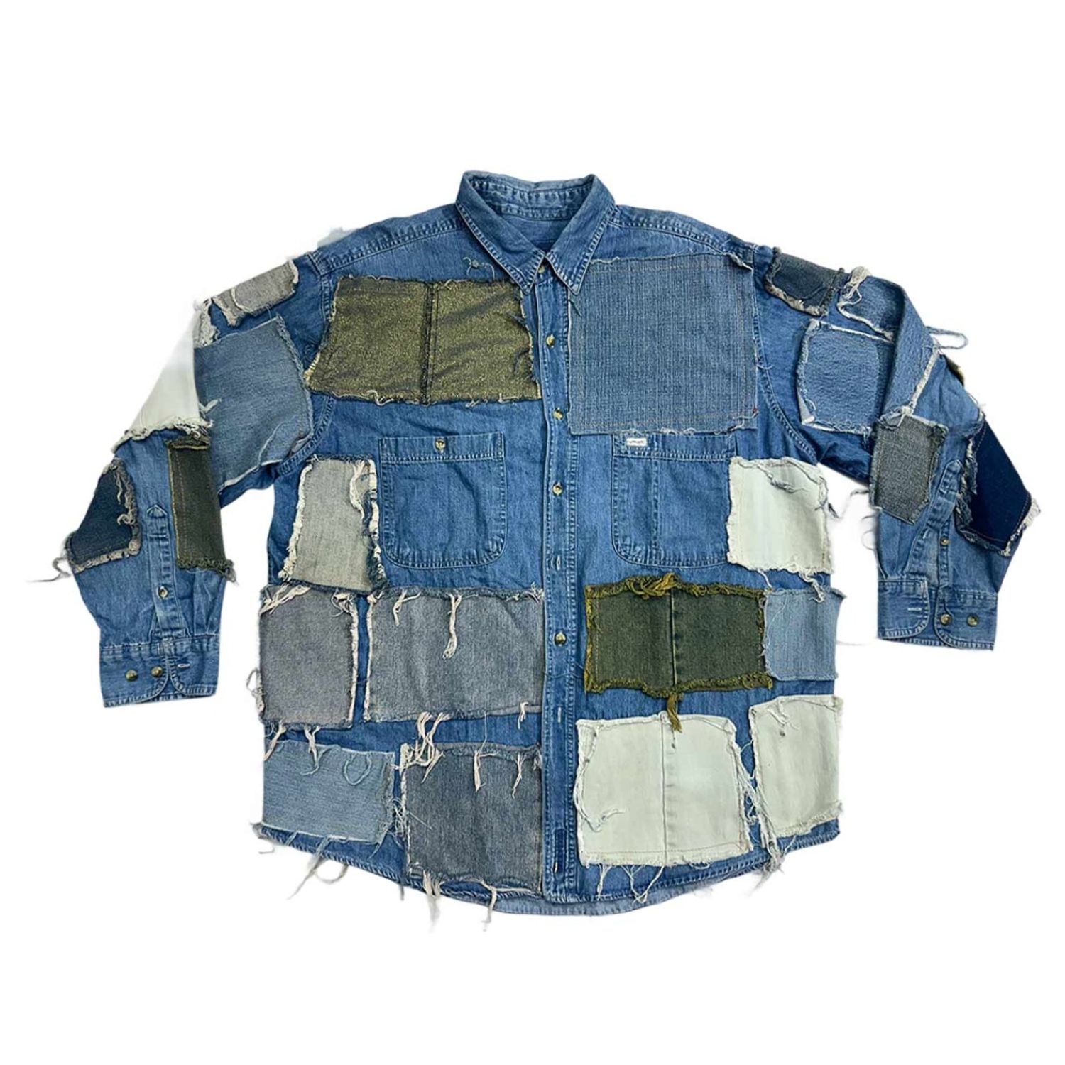 Zasta Studio Men's Shredded Couture Denim Jacket