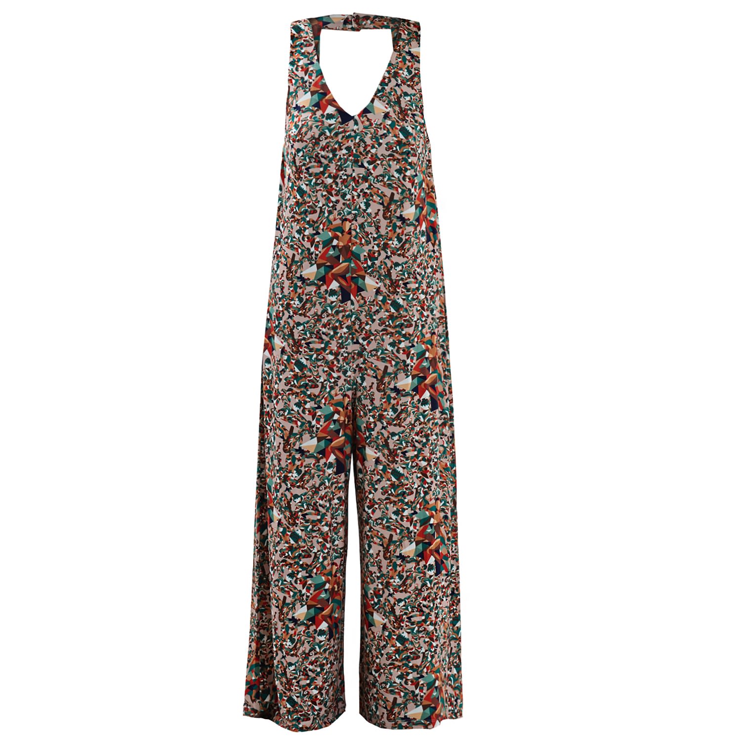 Women’s Girls Paint Print Comfort Fit Jumpsuit By Anou Anou L