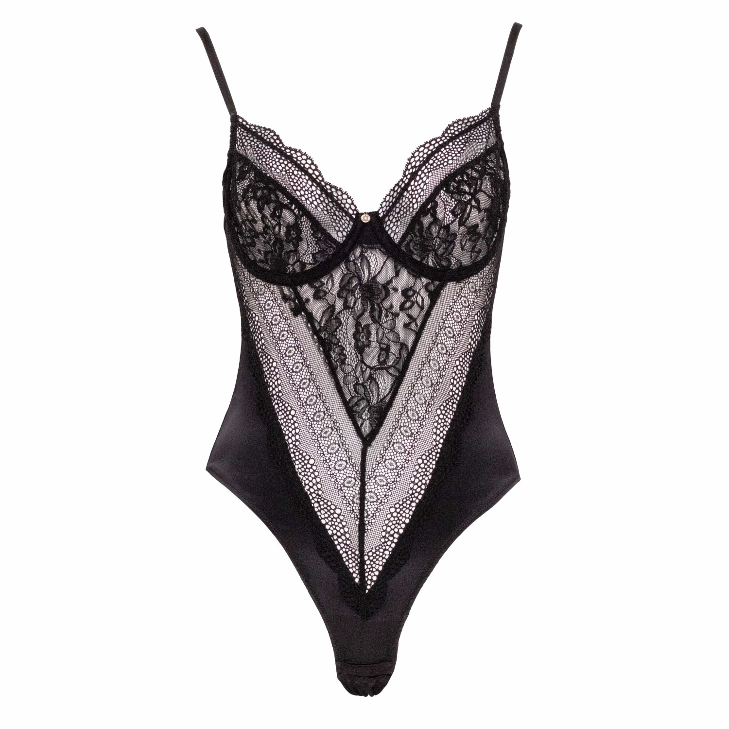 Silk Scarlett Bodysuit Black, House of Silk