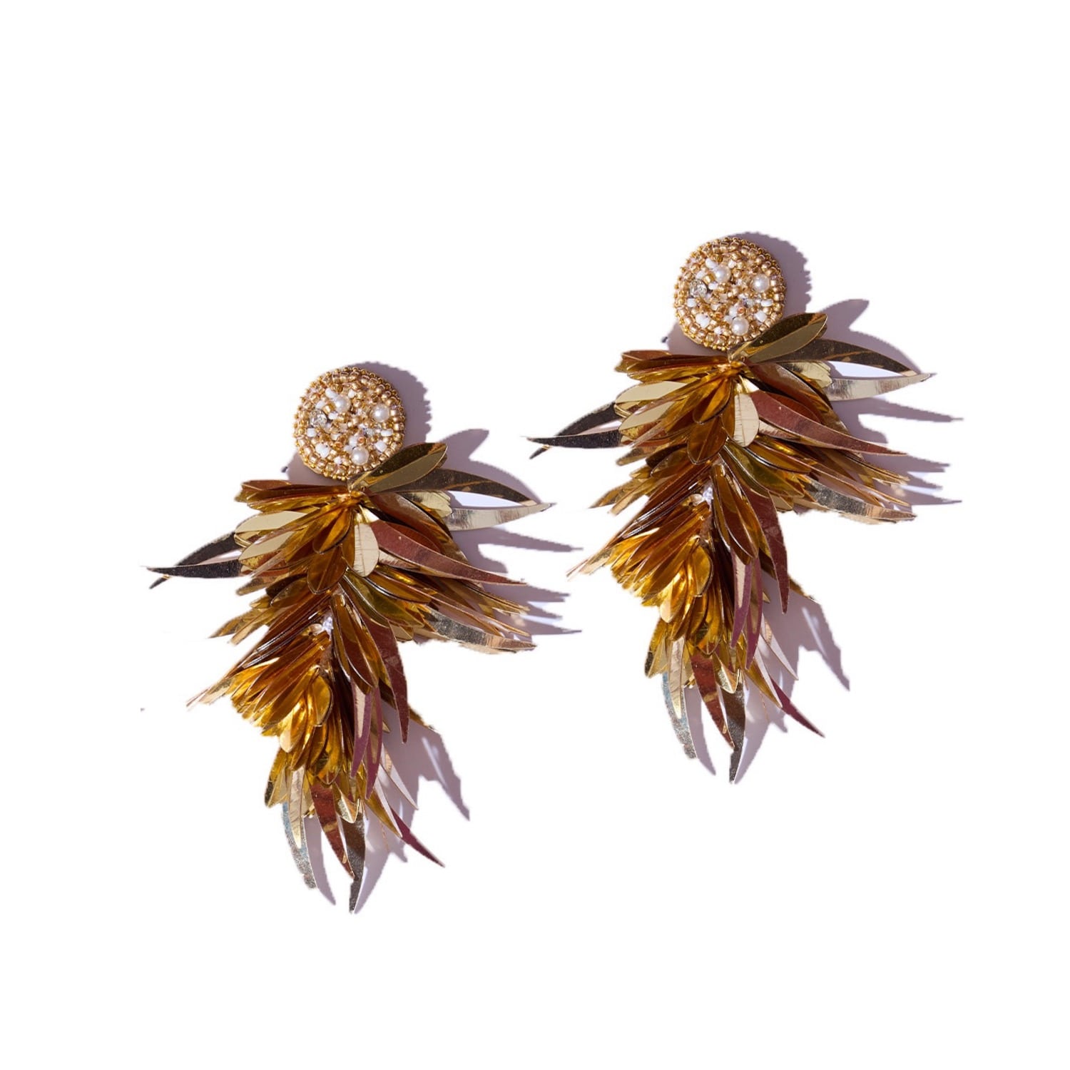 Simitri Women's Gold Fringe Earrings In Gold