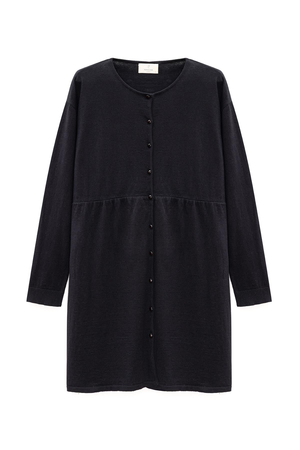 Peraluna Women's Leah Shirred Mini Knit Dress In Black In Black