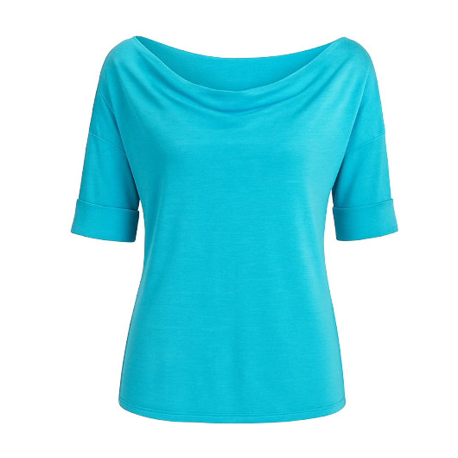 Conquista Women's Blue Off Shoulder Top In Blue