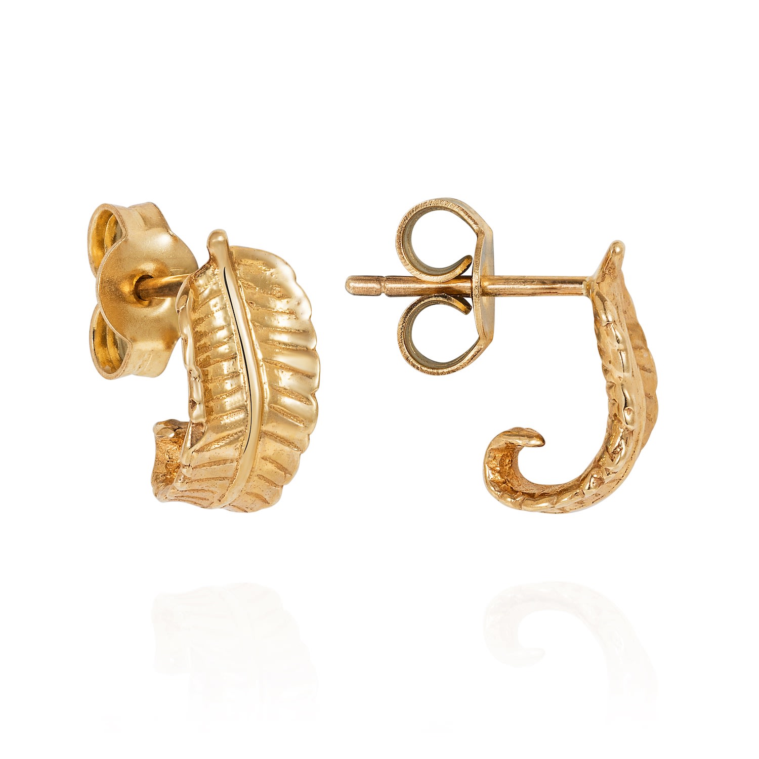 Yasmin Everley Jewellery Women's Gold Vermeil Fern Earrings