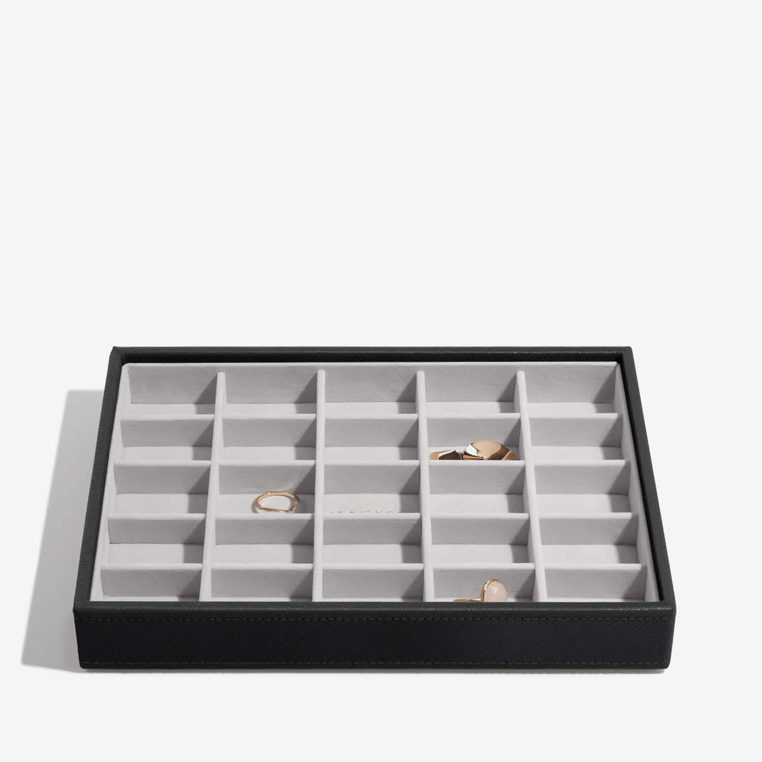 Stackers Classic Black Jewelry Box Set Of Three | Stackers | Wolf