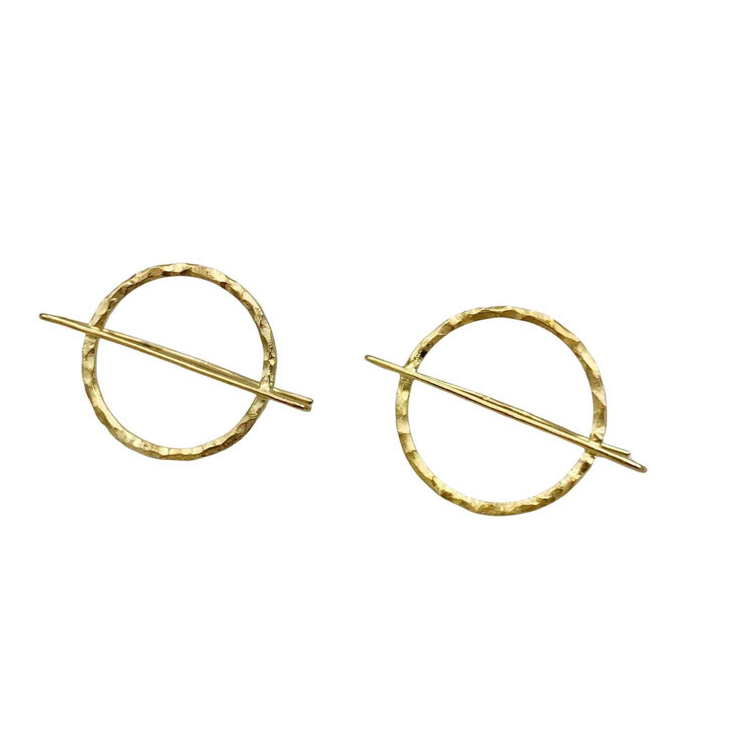 Arntz Women's Silver Twig Earring Gold Plated In Gold