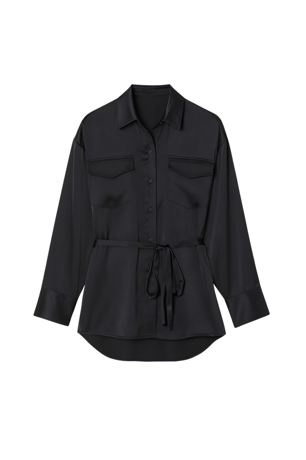 Zafur Women's Black Barron Blouse In Caviar In Black