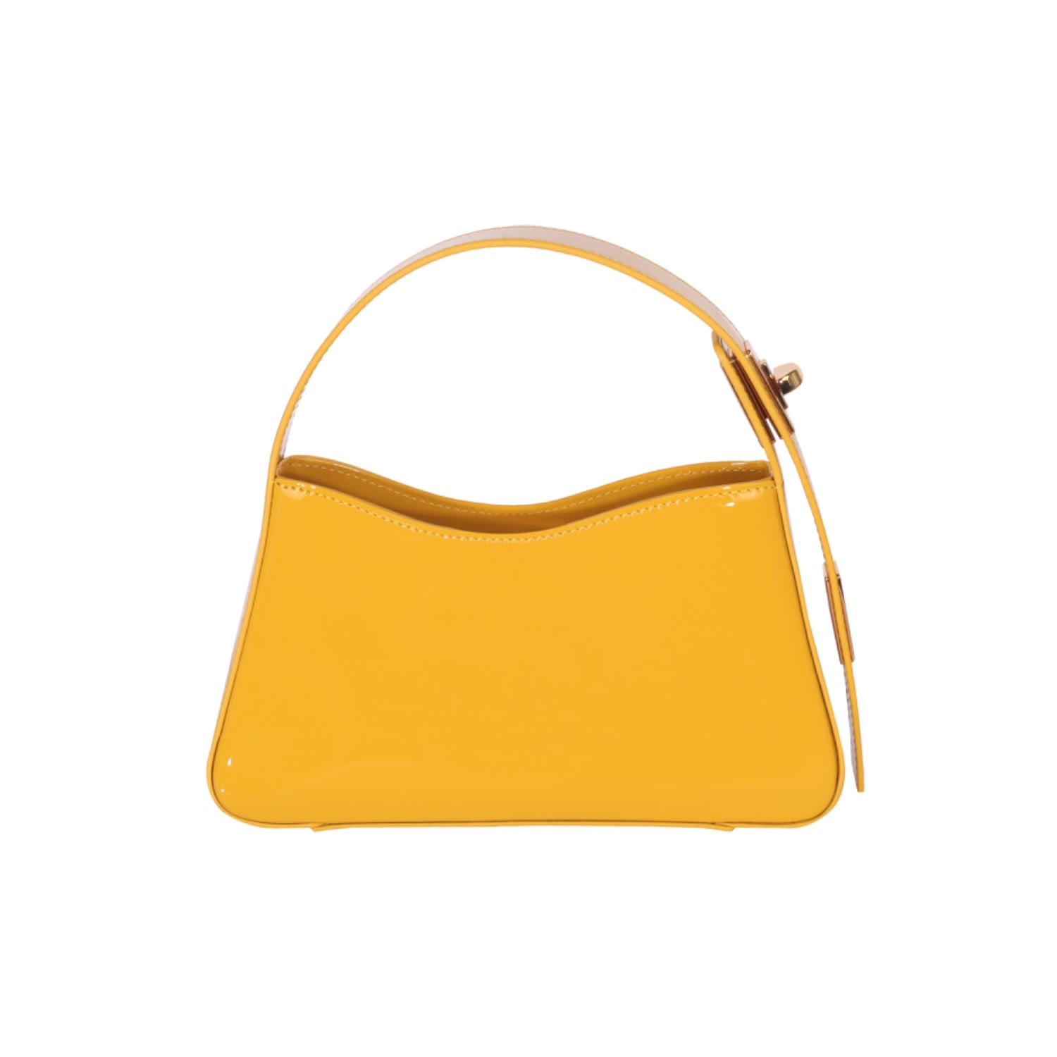 Fleu Women's Yellow / Orange Pont Fléu Patent Honey Handle Bag