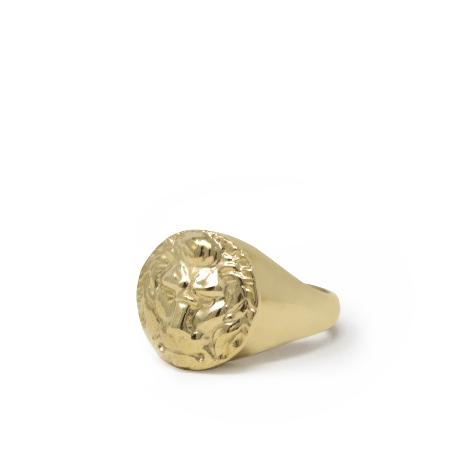 Women’s The Lion Gold-Plated Signet Ring Vintouch Italy