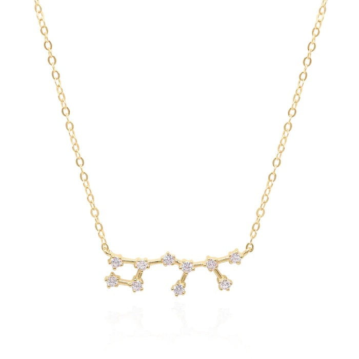Gold Trip Women's Sagittarius Zodiac Constellation Necklace In Gold In Gold