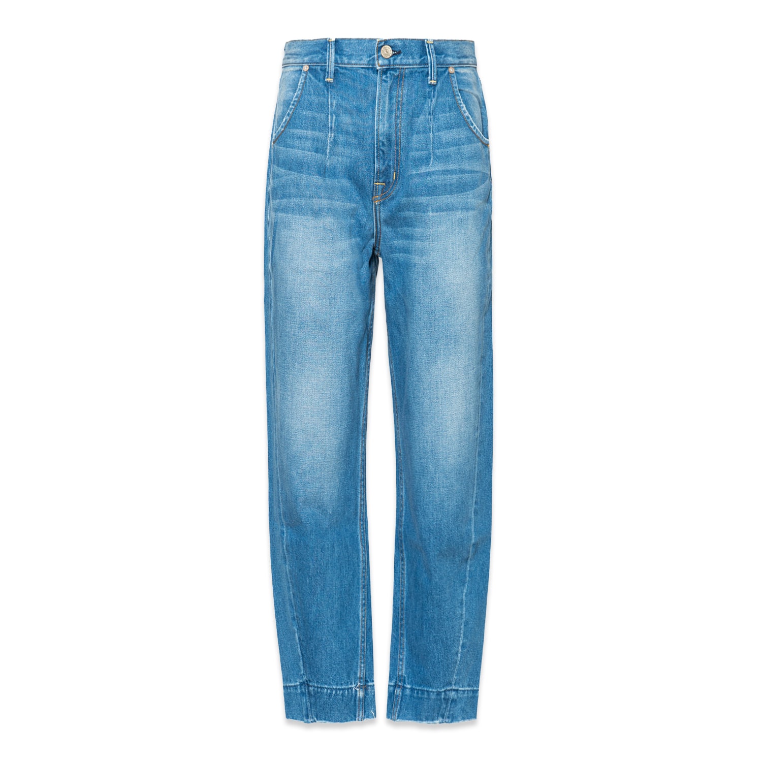 Noend Denim Blue Comfort Crop Jeans In Pittsburgh In Blue