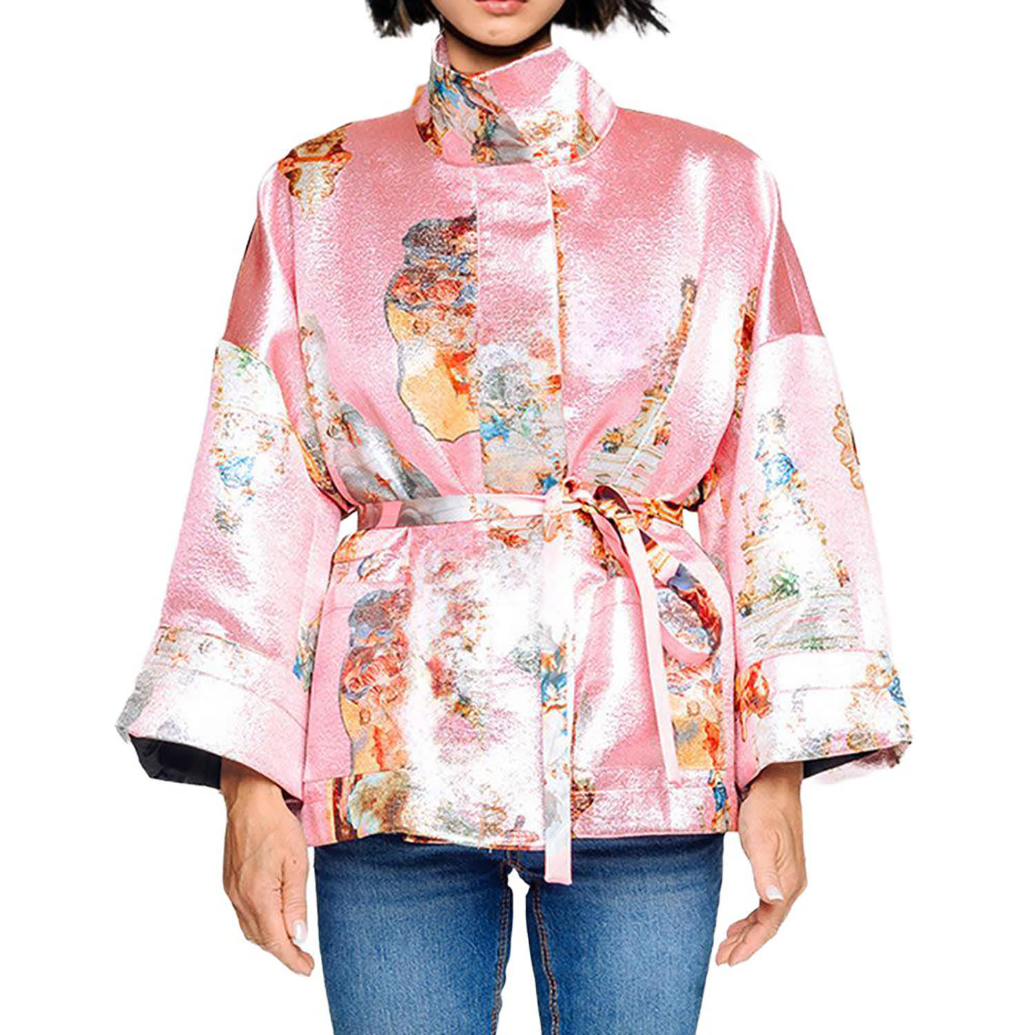 Women's Square Boxy Jacket - Sicily Powderpink | One Size | Maxjenny