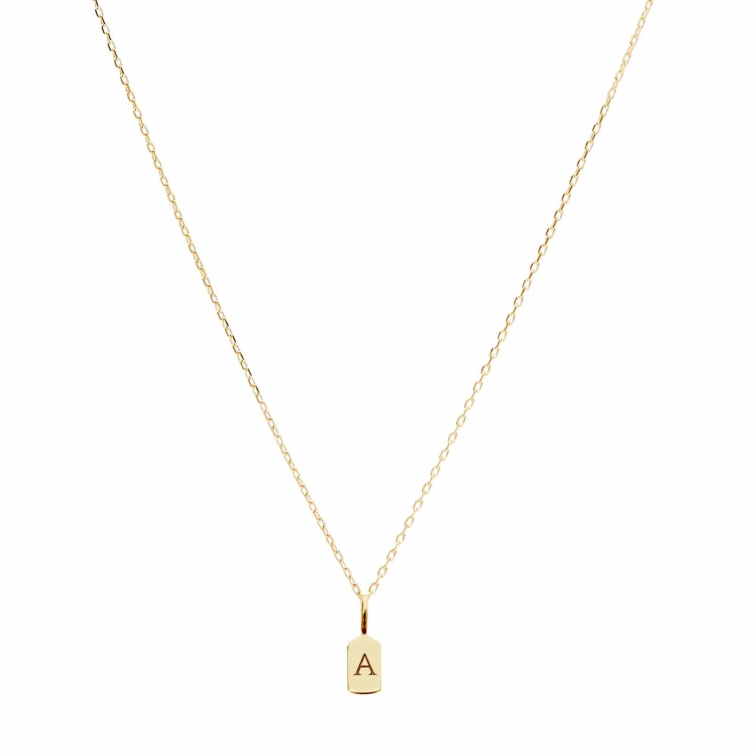 Women’s Solid Gold Luna Letters Initial Necklace Luna Rae