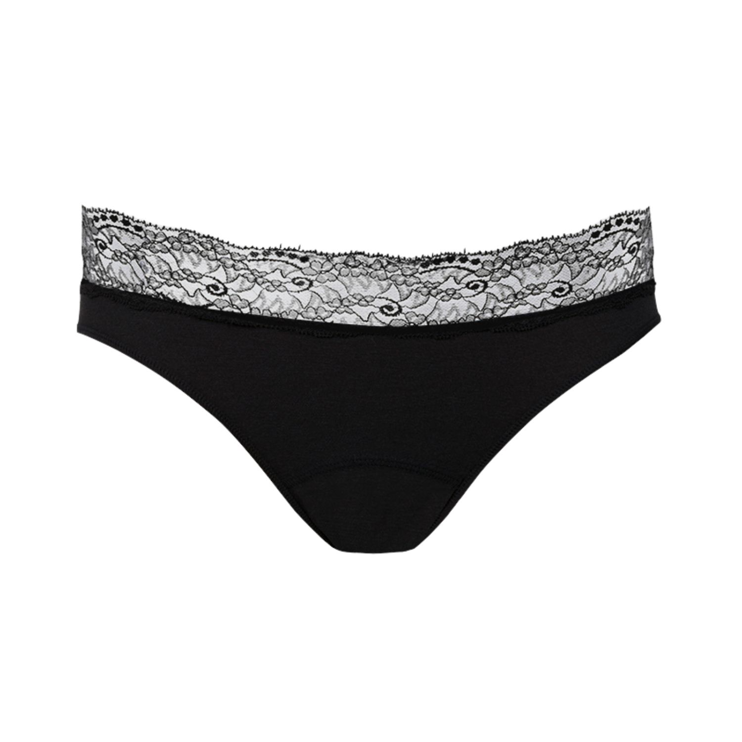 Zd Zero Defects Women's Venus Mini Lace Brief – Sensuality With Soy Fiber - Color Black In Black