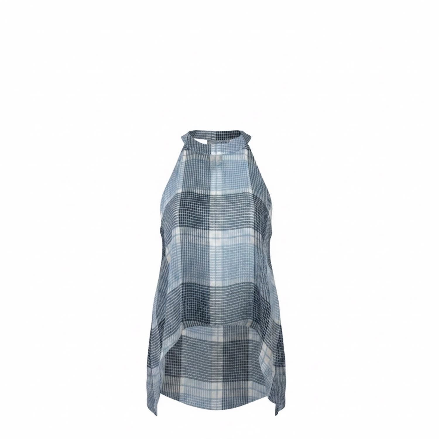 Women's Plaid Angle Top