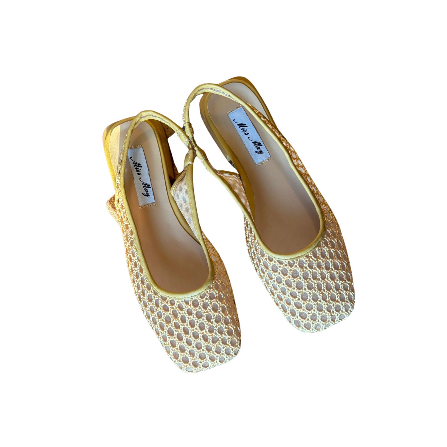 Miss May The Brand Women's Yellow Rete Flats In Yellow