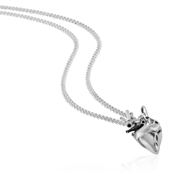 Gucci Small Heart Pendant Silver In Pendant