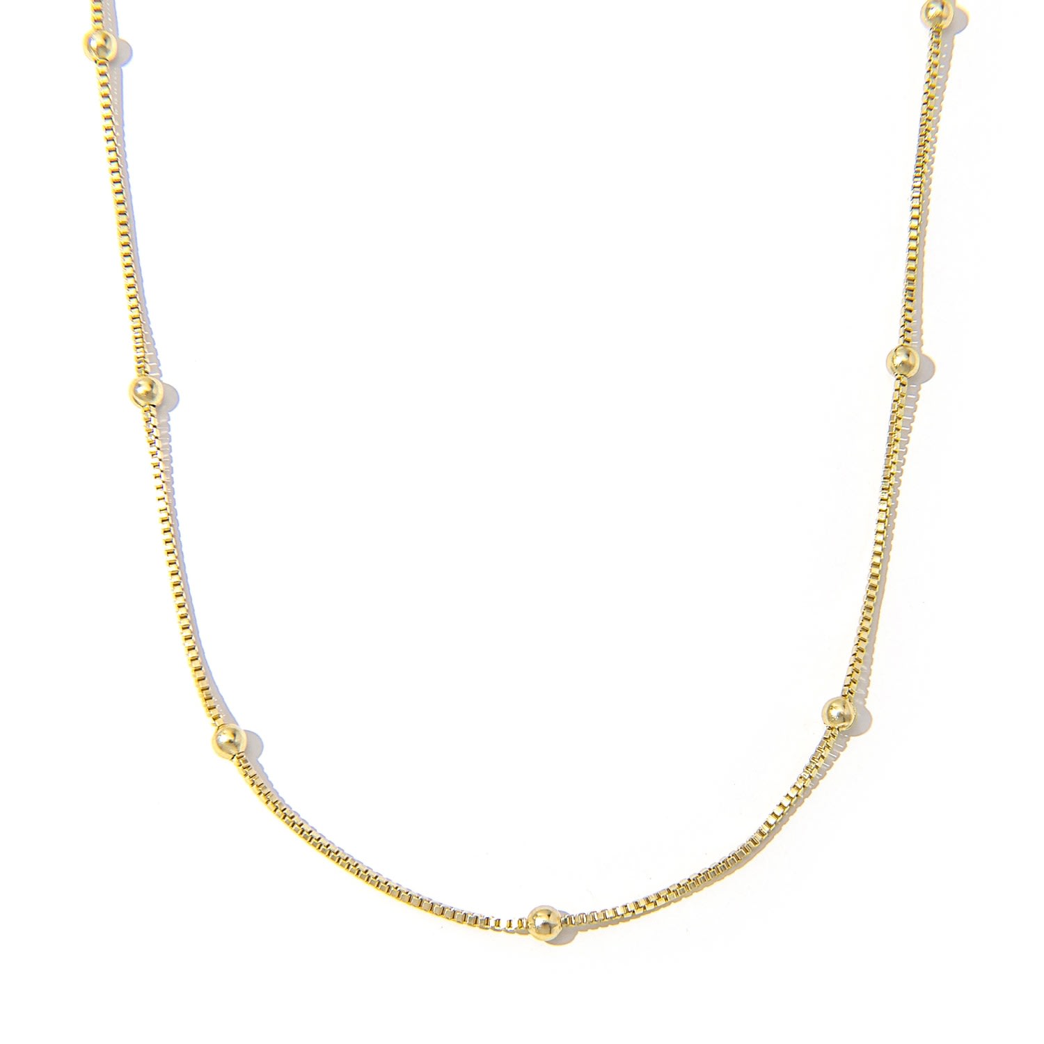 Women’s Gold Filled Satellite Beaded Chain The Essential Jewels