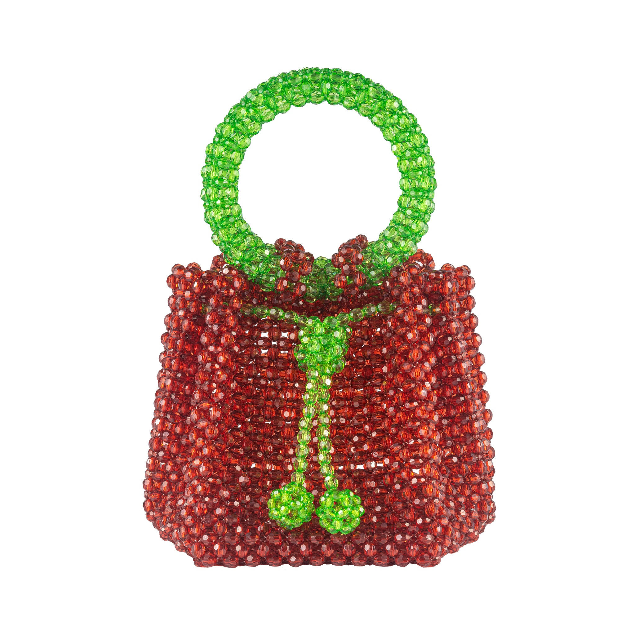 Tillie Beads Women's Brown Bucket Bead Bag In Brown