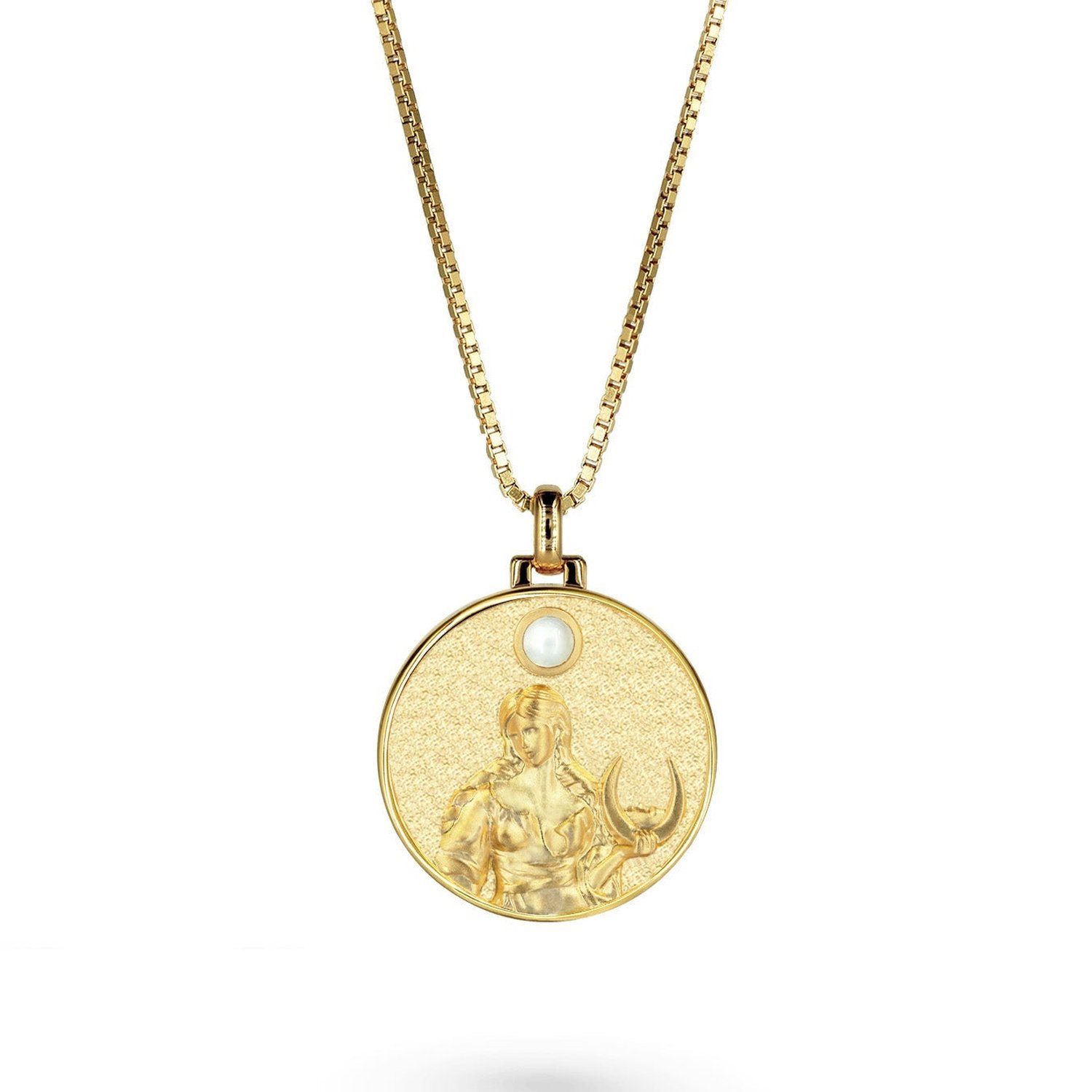 Vermaye Switzerland Women's Gold Selene Necklace Vermeil Boxchain