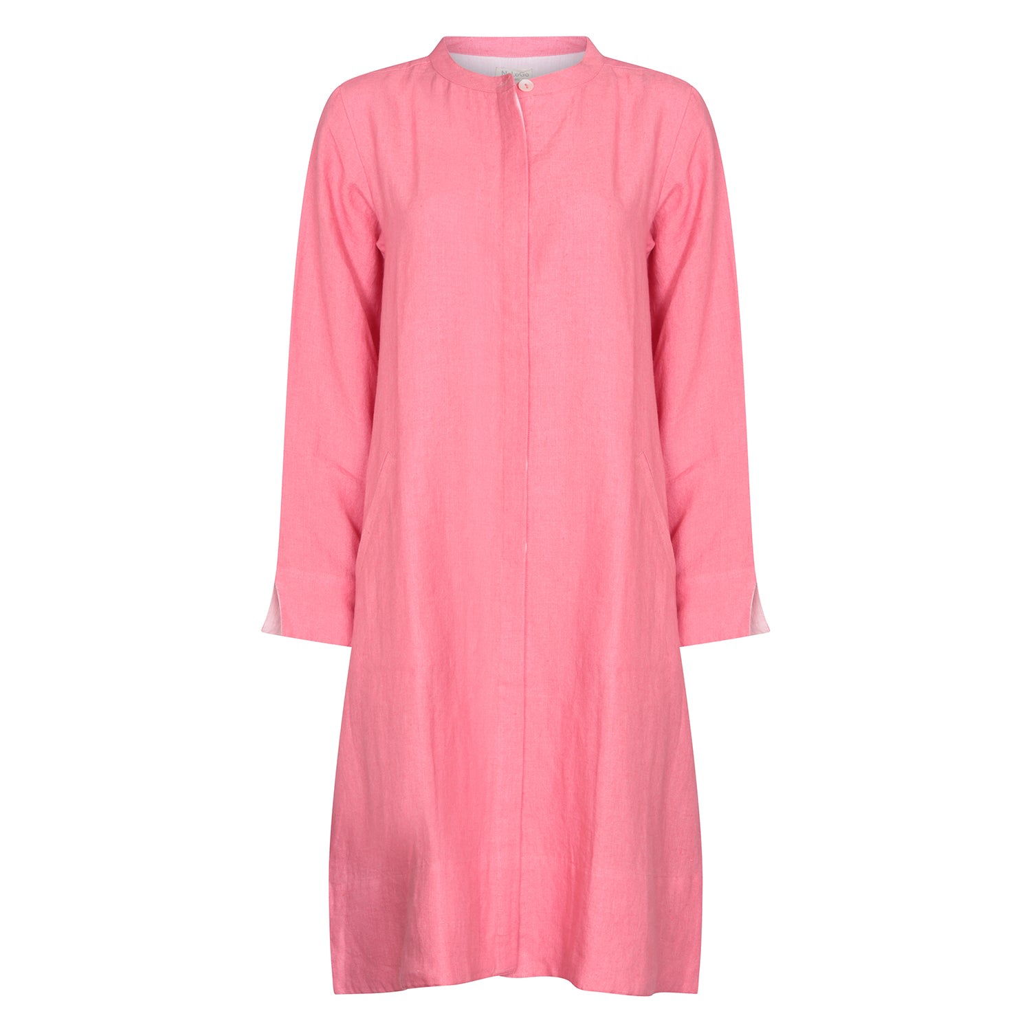 Women’s Pink / Purple Super Mix Coat Dress Linen Blush Pink Extra Small Nologo-Chic